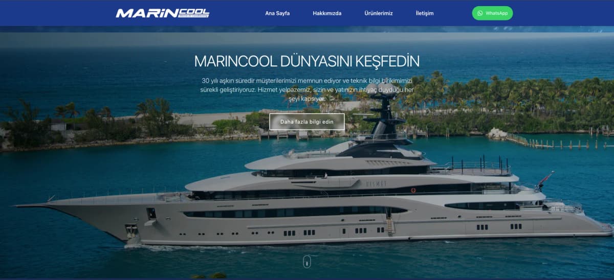 Marincool — экран проекта 3