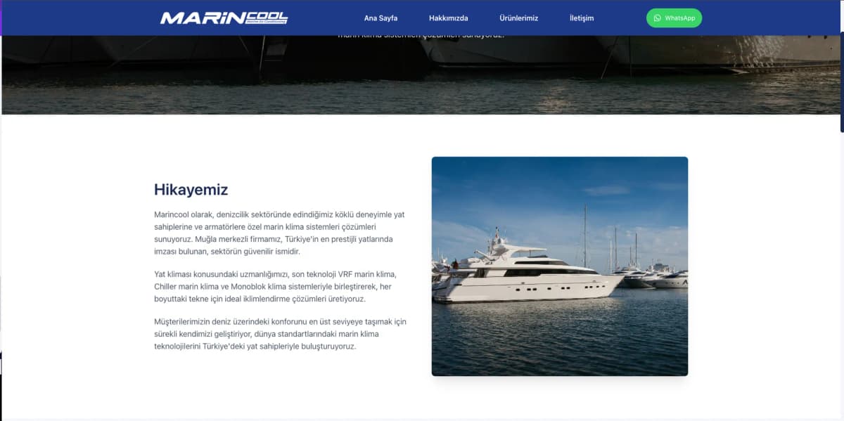 Marincool — экран проекта 4