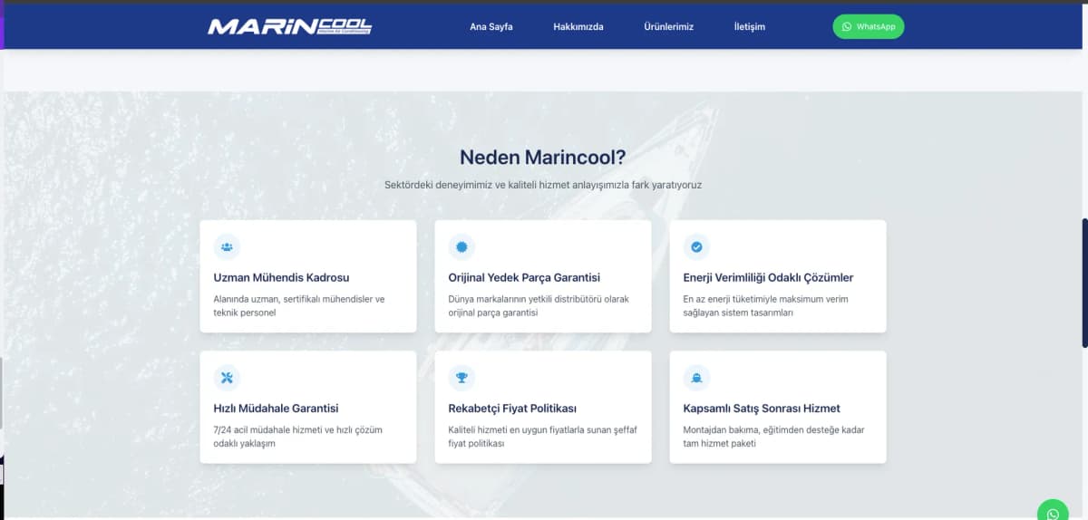 Marincool — экран проекта 5