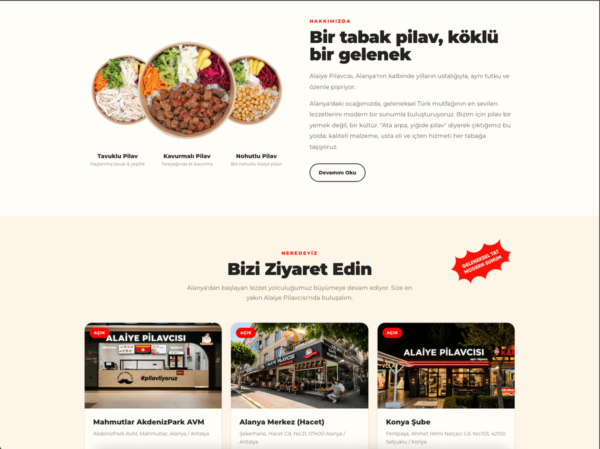 Alaiye Pilavcısı project screen 2