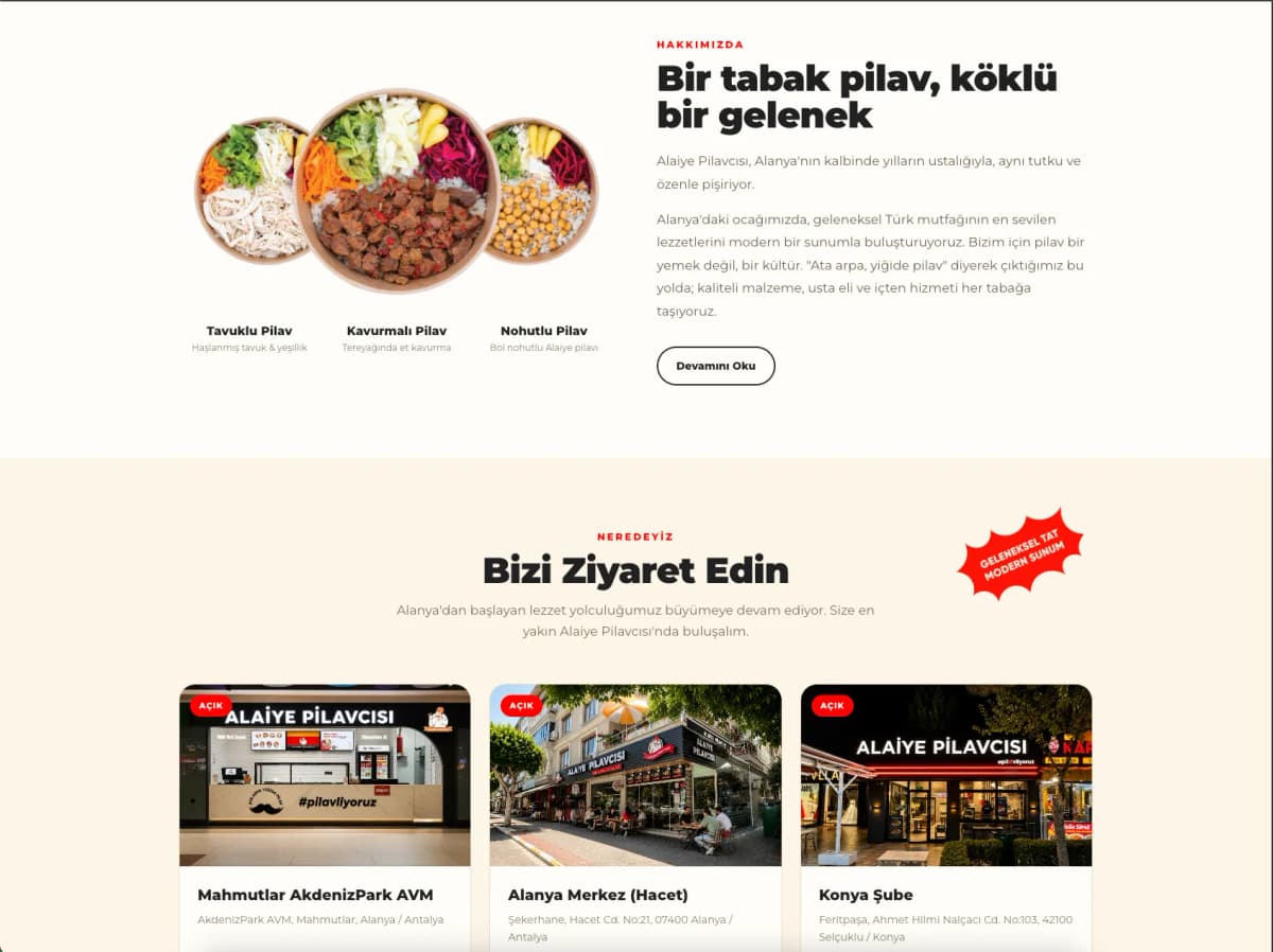Alaiye Pilavcısı project screen 2