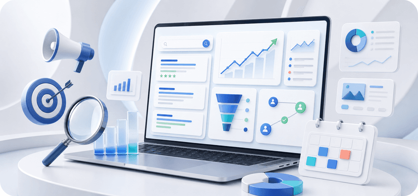 Цифровой маркетинг и SEO иконка
