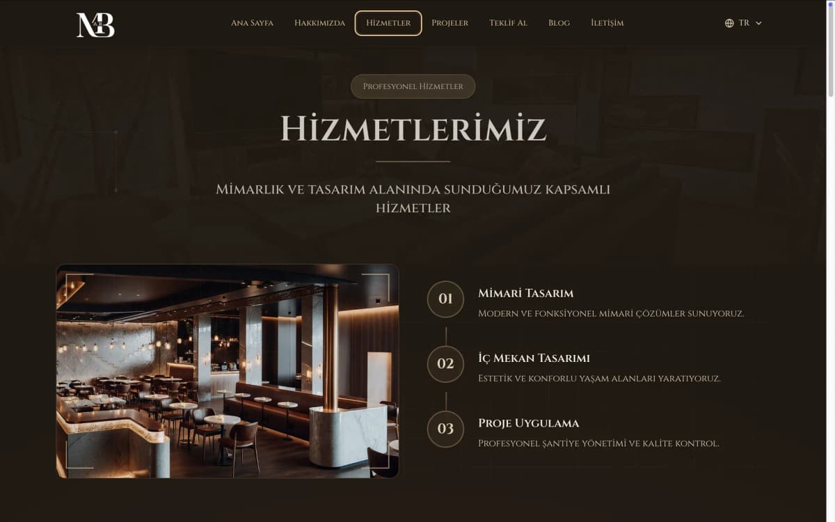 Mehmet Ali Bacoğlu — архитектурное бюро — экран проекта 6