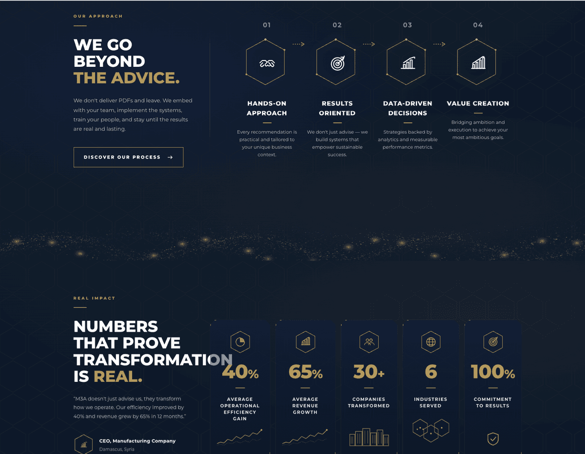 M3A Systems & Growth project screen 3