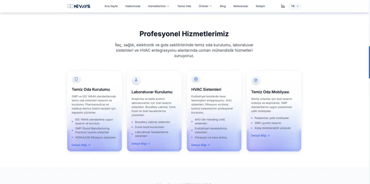 Nevays — экран проекта 2