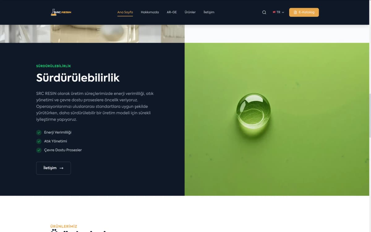 SRC Resin — экран проекта 3