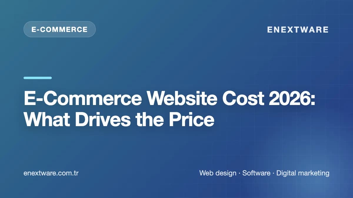 E-Commerce Website Cost 2026: What Drives the Price