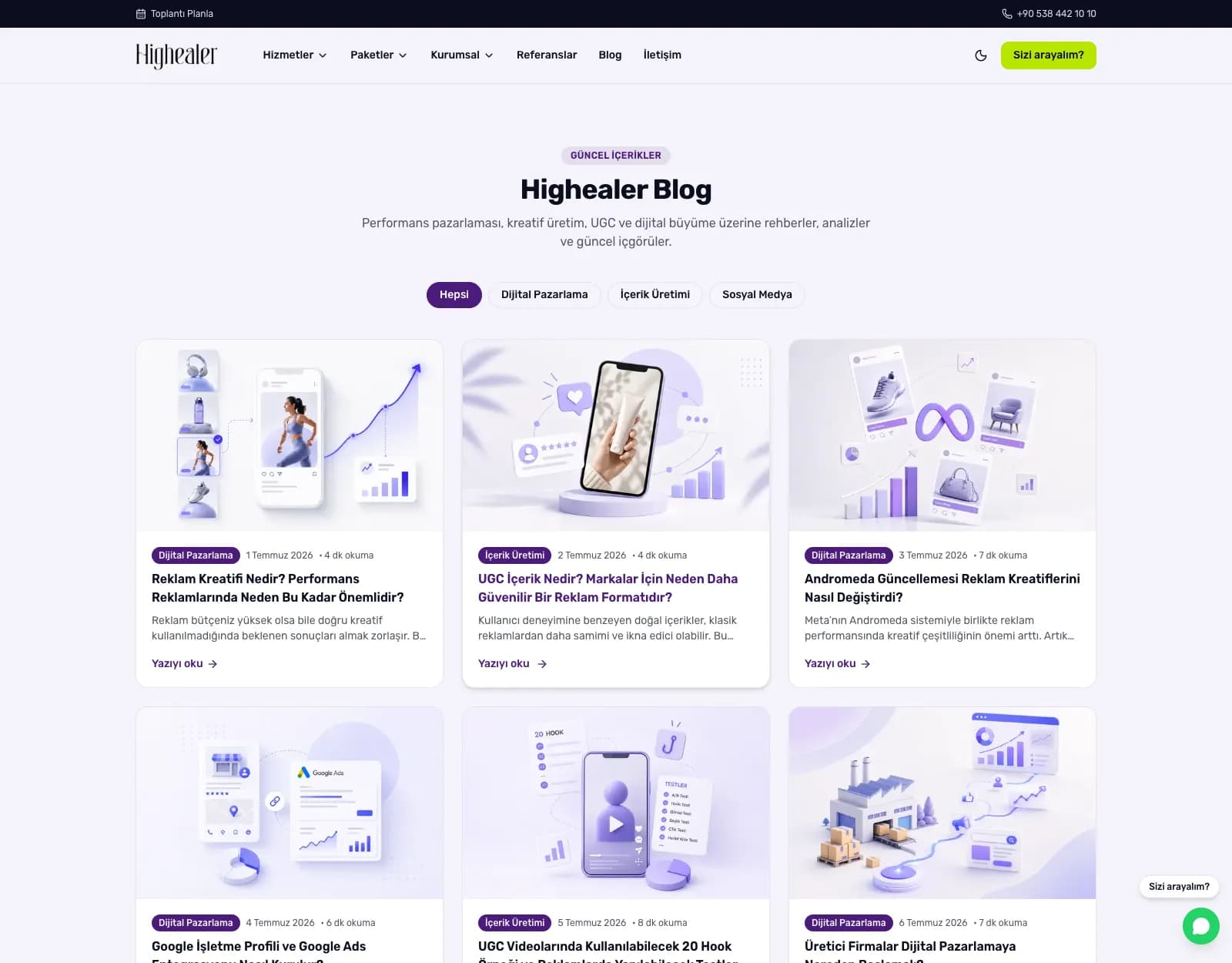 Highealer blog sayfası